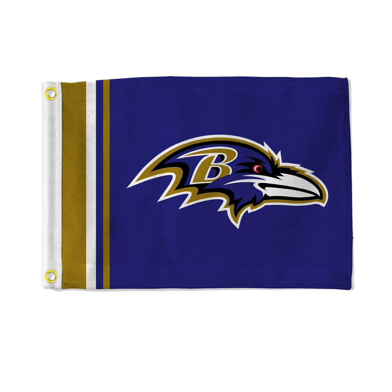 Baltimore Ravens Flag 12x17 Striped Utility