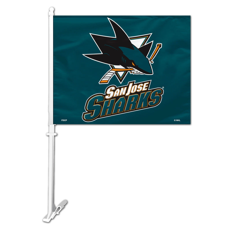 San Jose Sharks Flag Car Style - Special Order