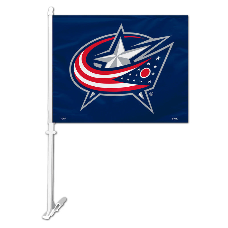 Columbus Blue Jackets Flag Car Style - Special Order