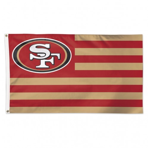 San Francisco 49ers Flag 3x5 Deluxe Americana Design