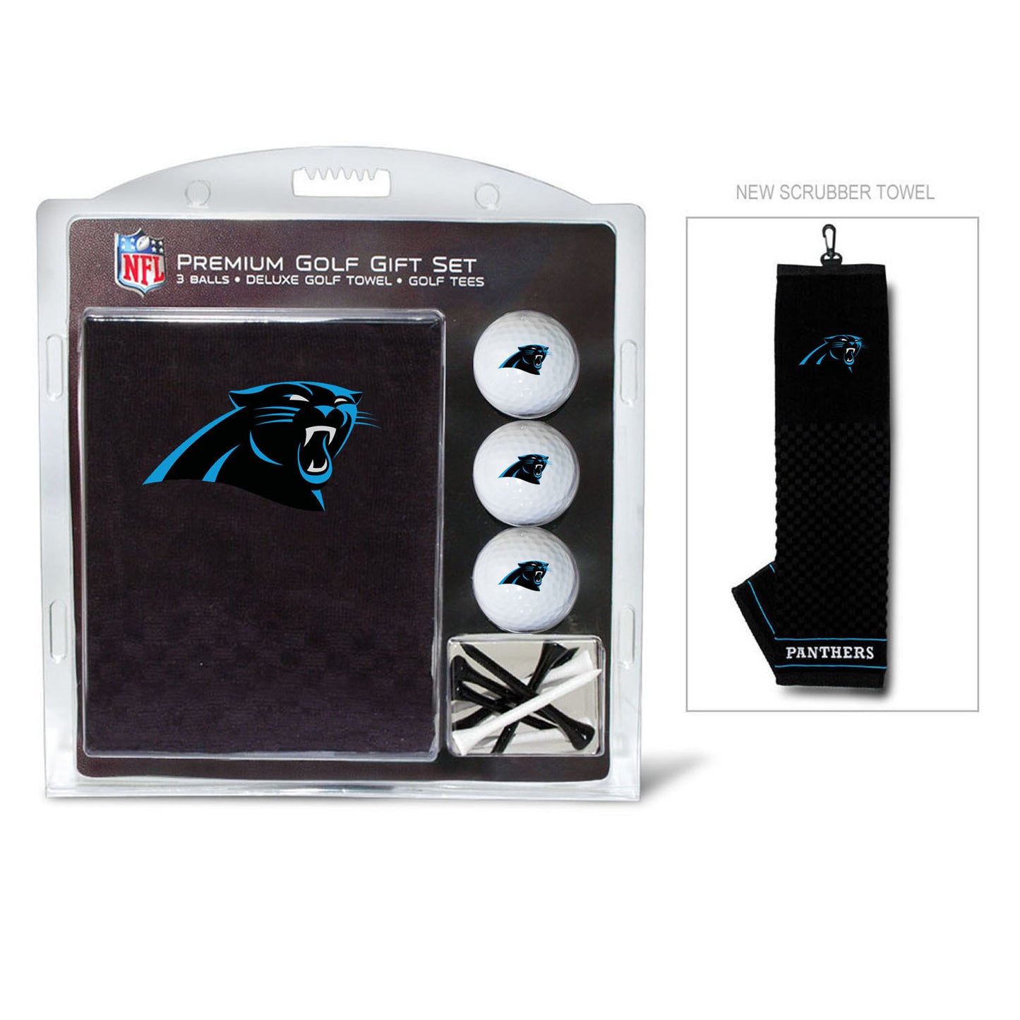 Carolina Panthers Golf Gift Set with Embroidered Towel