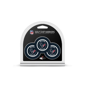Houston Texans Golf Chip with Marker 3 Pack - Special Order