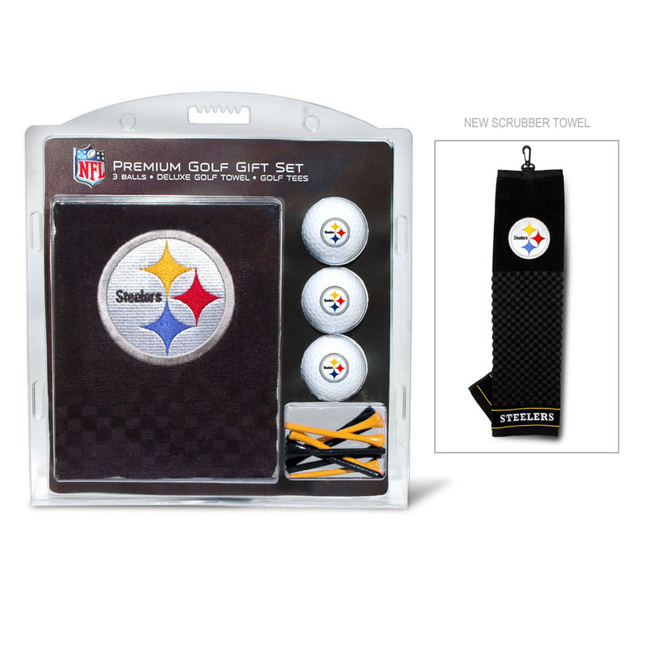 Pittsburgh Steelers Golf Gift Set with Embroidered Towel