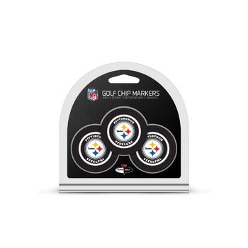 Pittsburgh Steelers Golf Chip with Marker 3 Pack