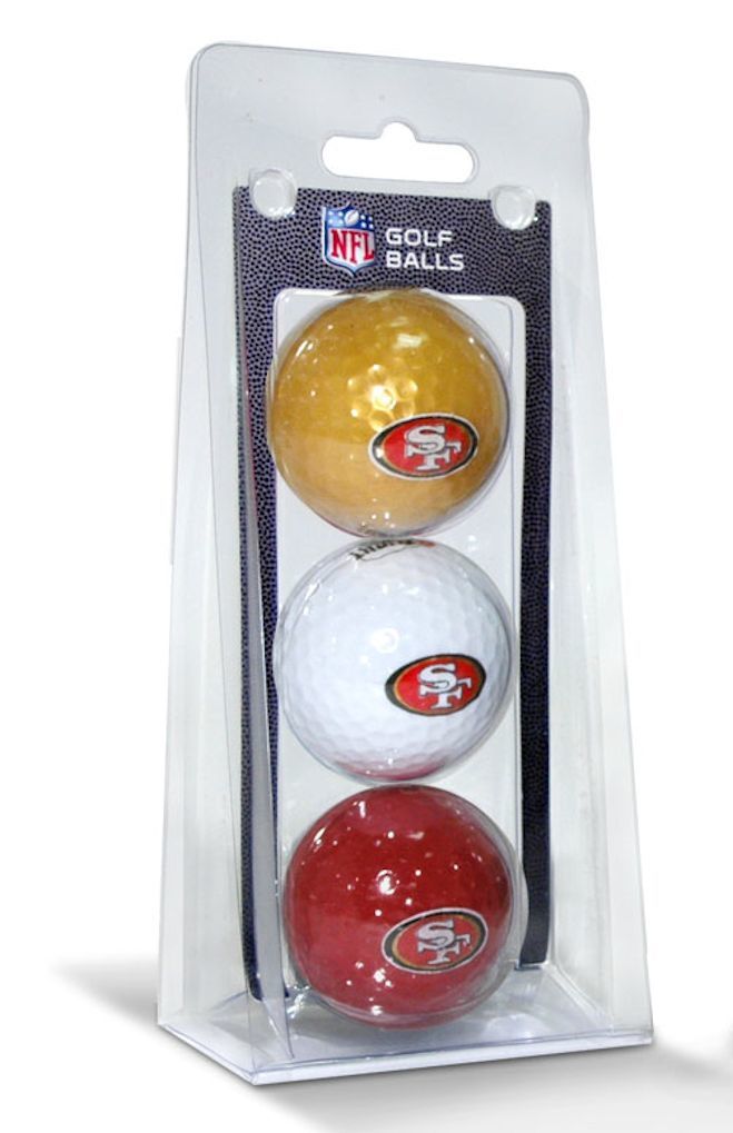 San Francisco 49ers 3 Pack of Golf Balls - Special Order
