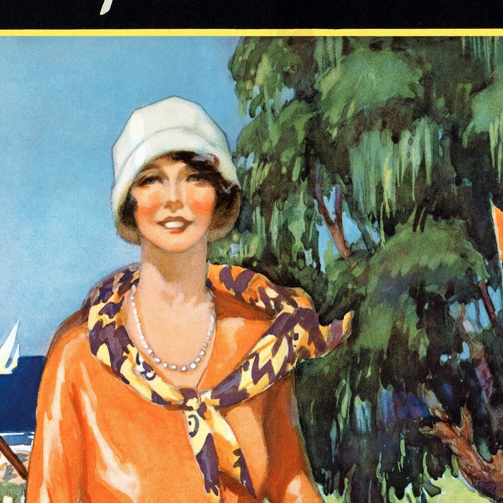 36" X 54" Gulf Coast Golf 1932 Vintage Travel Poster Wall Art