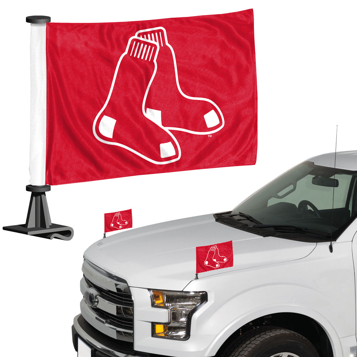 Boston Red Sox Flag Set 2 Piece Ambassador Style