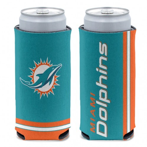 Miami Dolphins Can Cooler Slim Can Design