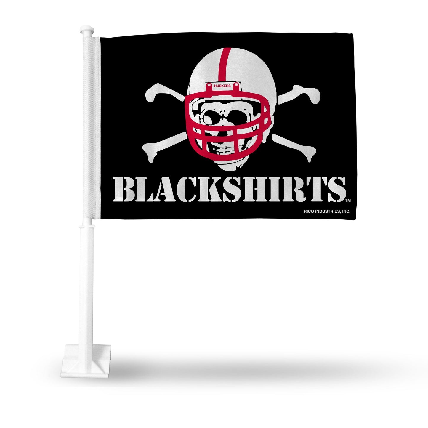 Nebraska Cornhuskers Flag Car Blackshirts