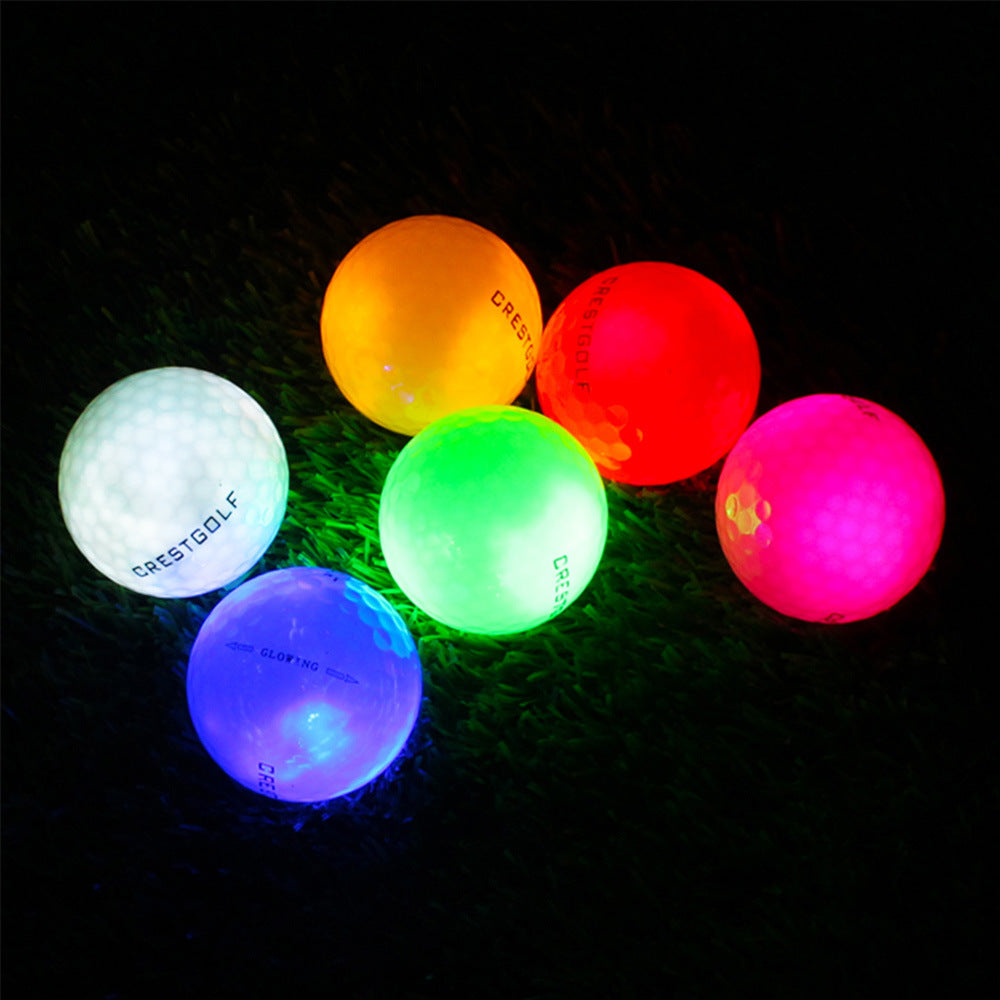 6Pcs Glow In The Dark Light Up Luminous LED Golf Balls For Night Practice Gift for Golfers