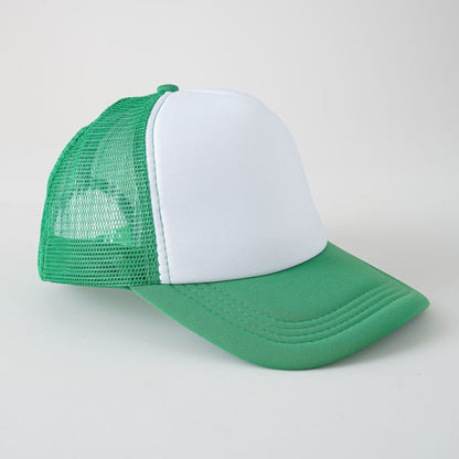 Outdoor hat simple monochrome travel team hat color matching sponge mesh hat breathable new style