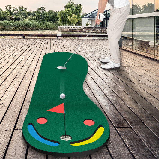 Golf Putting Green Set for Indoor Outdoor Use